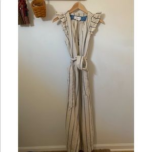 Anthropologie Pinstripe Jumpsuit
